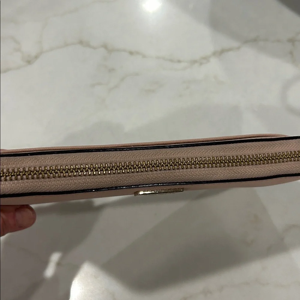 Kate Spade‎ Neda Newbury Lane Saffiano Leather Zip Around Wallet Dusty Pink